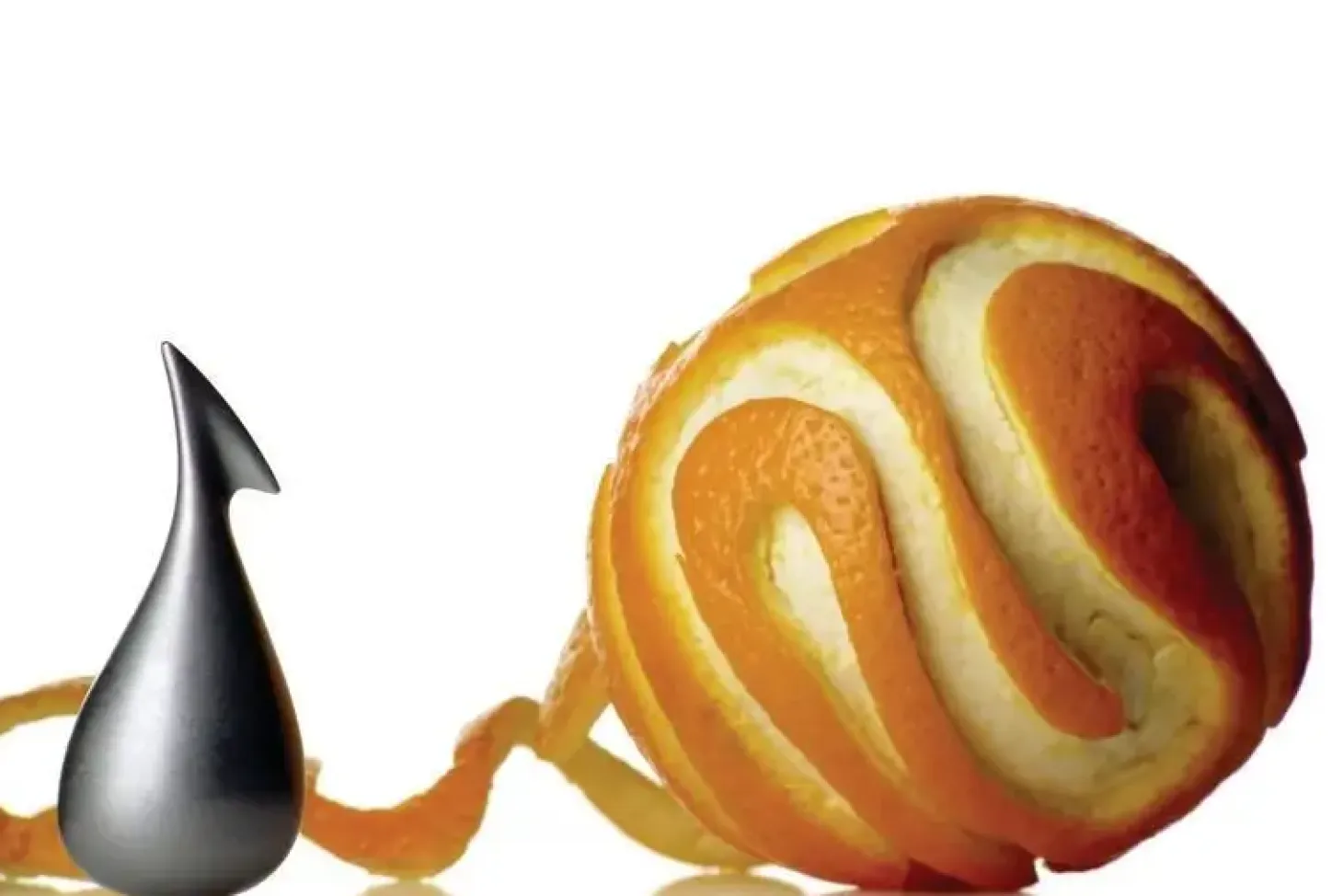 Alessi - Apostrophe Orange Peeler - Appelsinskræller i stål
