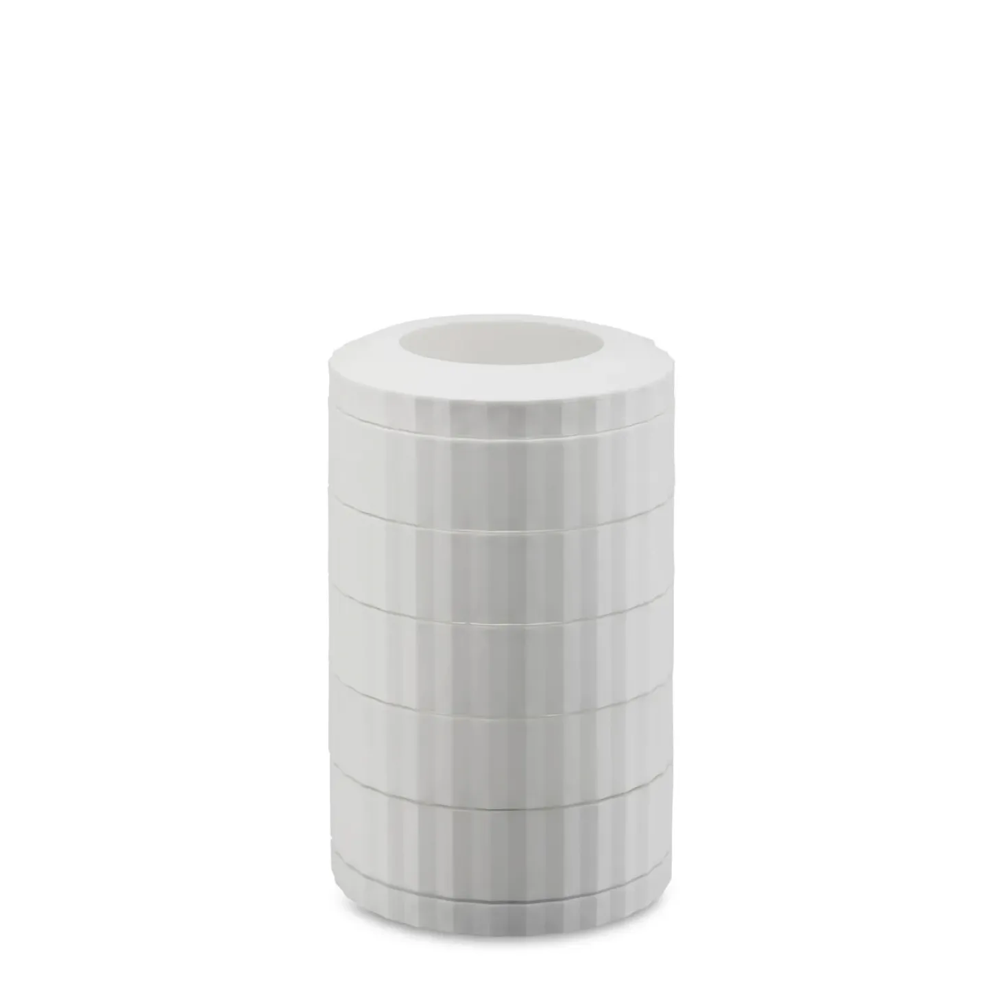 Alessi - Kaffekapselholder - Plissé - Hvid