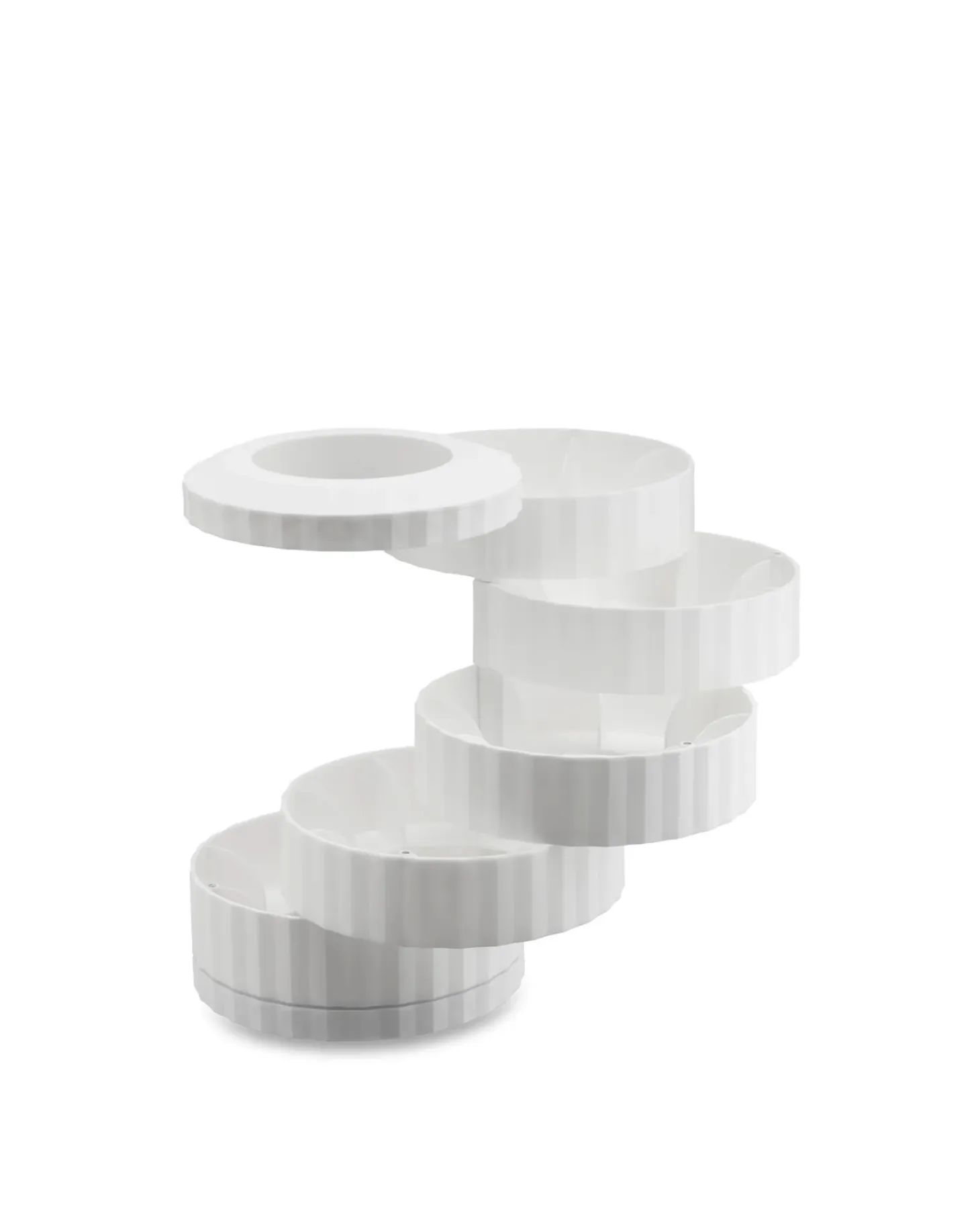 Alessi - Kaffekapselholder - Plissé - Hvid