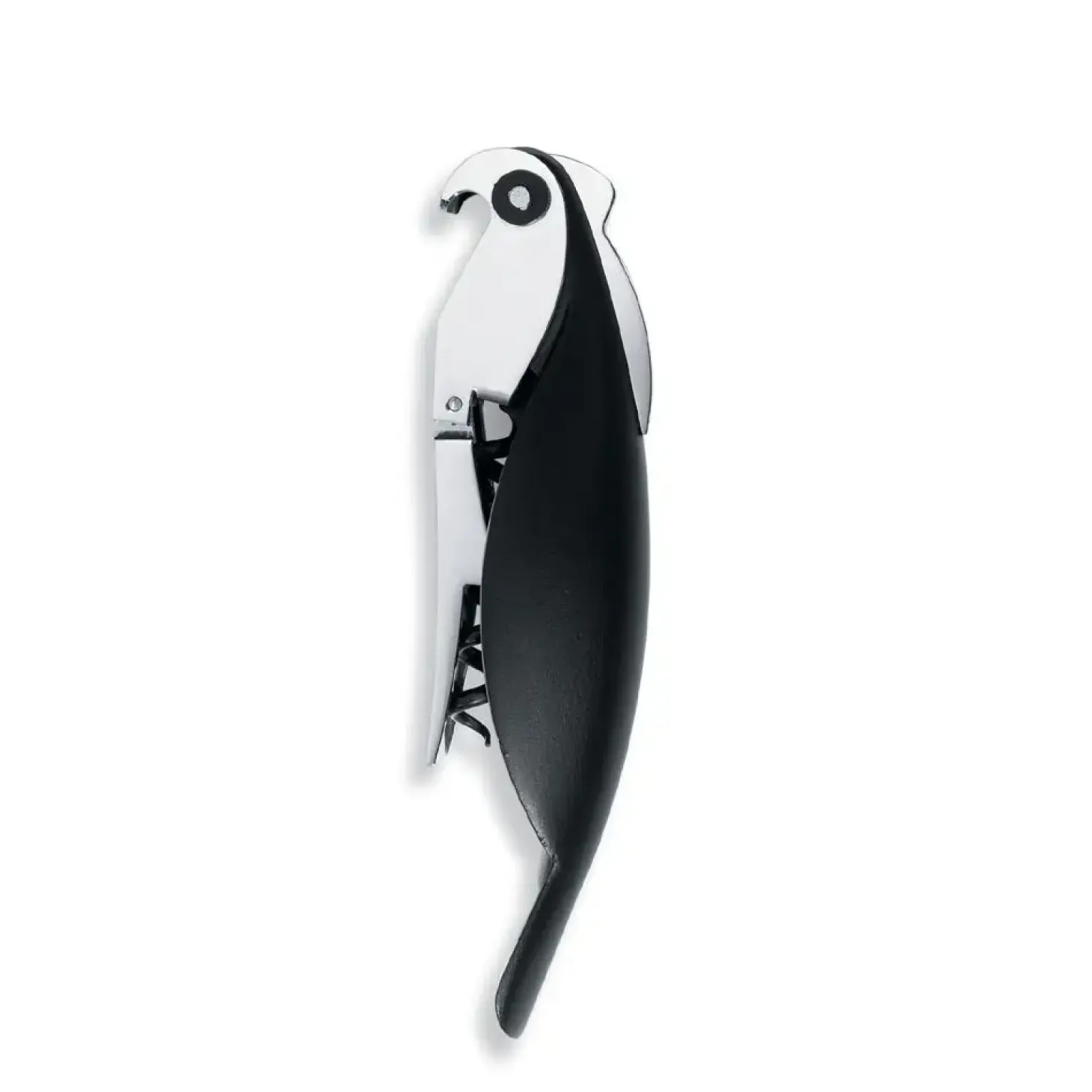 Alessi - Proptrækker - Parrot - Vinåbner - Sort