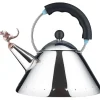 Alessi - Tea rex kedel - Sort med lille dinosauer - Til induktion