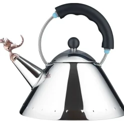 Alessi - Tea rex kedel - Sort med lille dinosauer - Til induktion