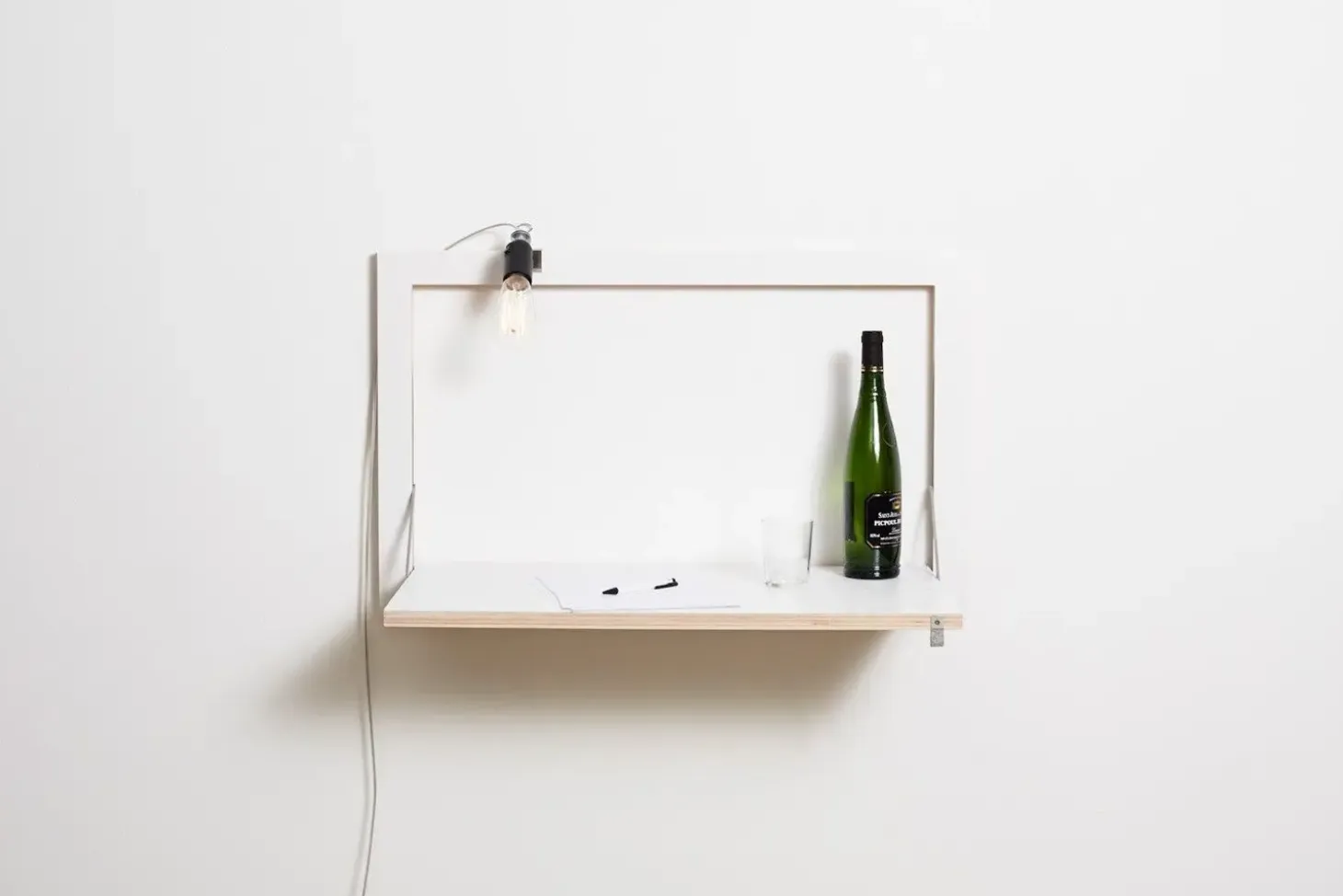 Ambivalenz - Fläpps - Vægskrivebord - Secretary - Hvid - 80x50 cm