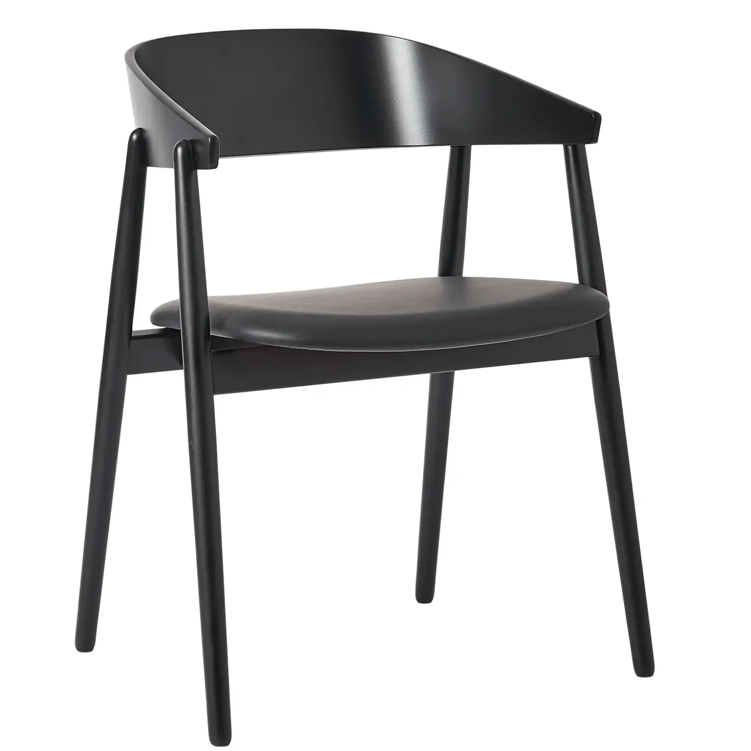 Andersen Furniture - AC2 Armstol - Bøg - Sort m. sort polstring