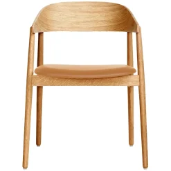 Andersen furniture - AC2 Armstol - EG Mat Lak, cognac Læder