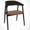 Andersen Furniture - AC2 Armstol - Bøg - Sort m. brun polstring