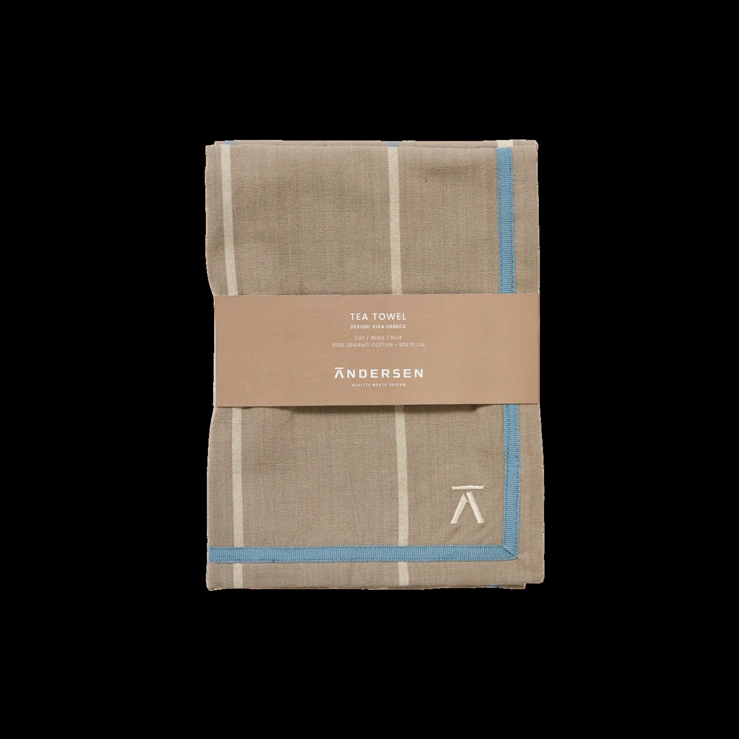 Andersen Furniture - Andersen Viskestykke - Beige/Blå