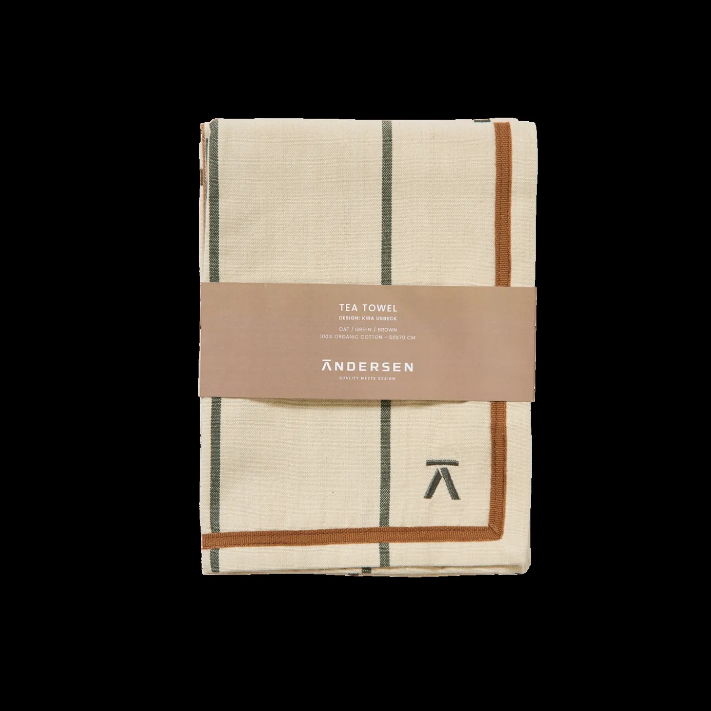 Andersen Furniture - Andersen Viskestykke - Grøn/Brun
