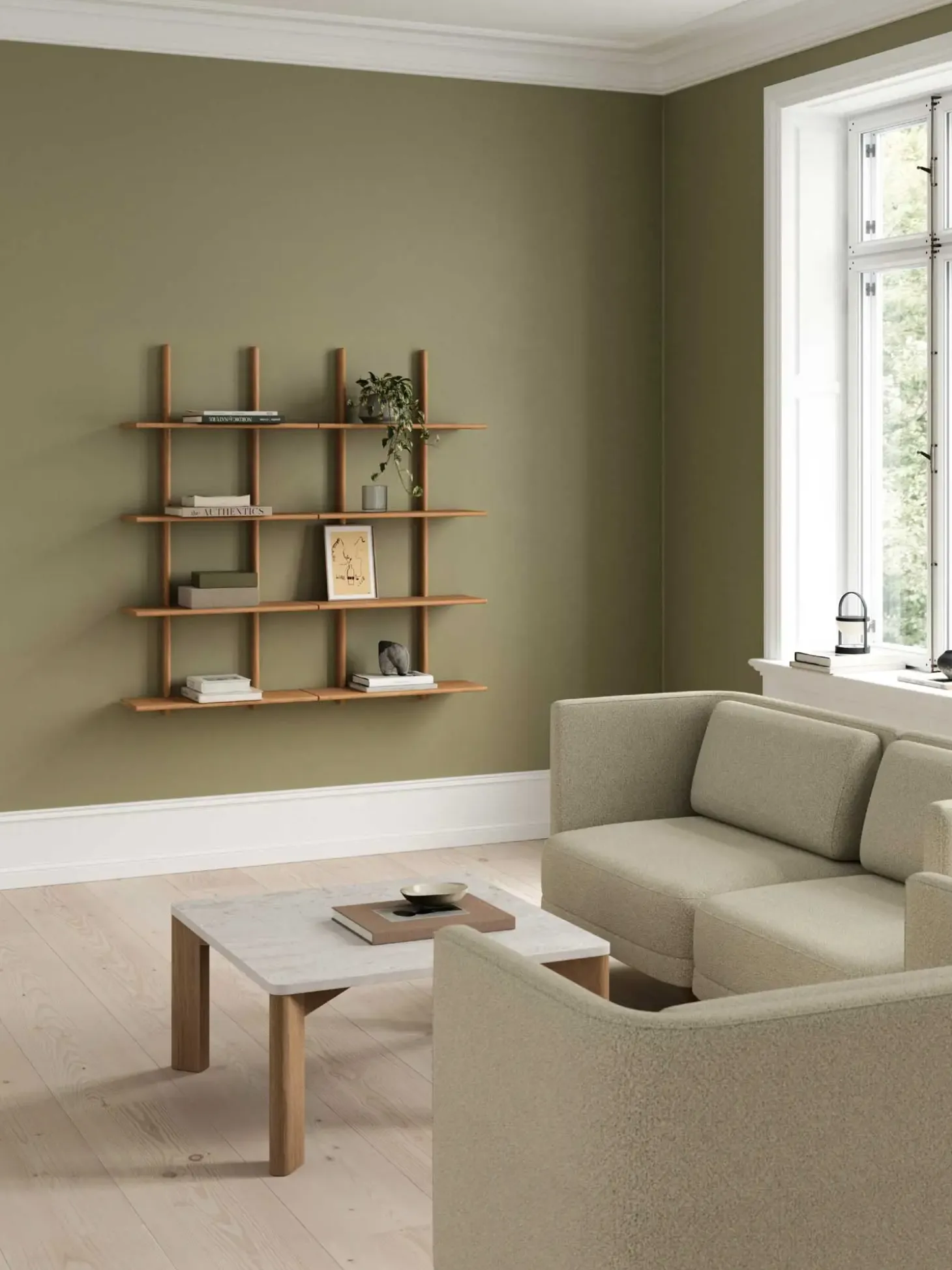 Andersen Furniture - Evoke Coffee Table - Eg/Marmor - 80x80 cm