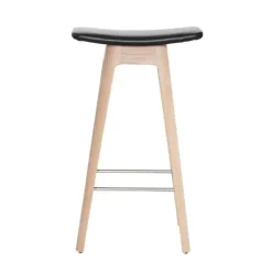 Andersen Furniture - HC1 barstol - Eg med sort lædersæde
