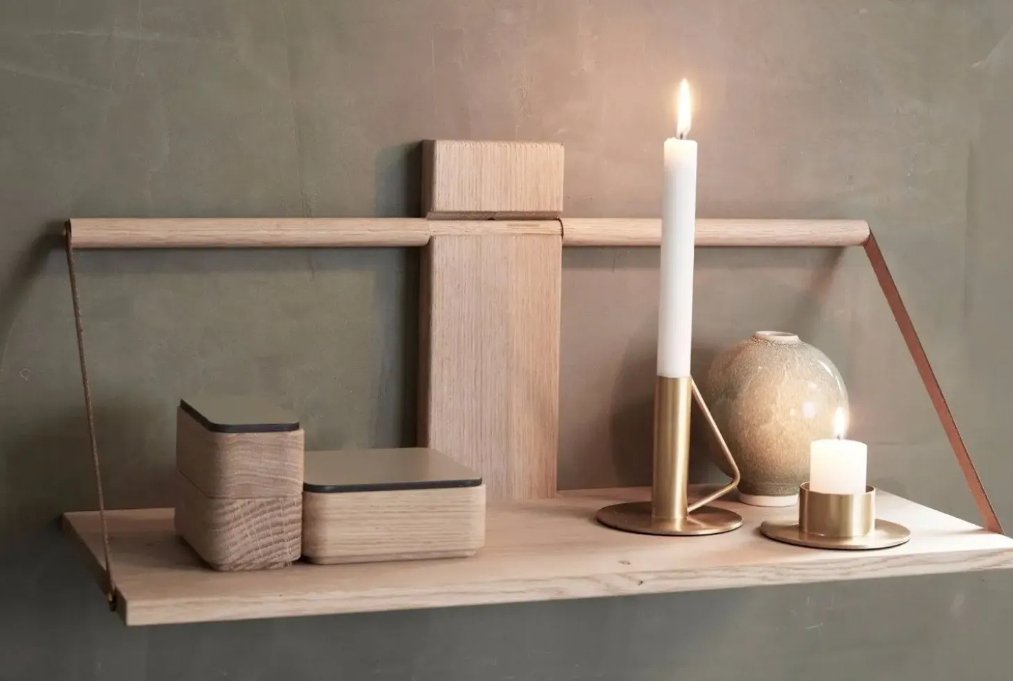 Andersen Furniture - Hylde - Shelf Wood Wall - EG - 60x25xH32 cm
