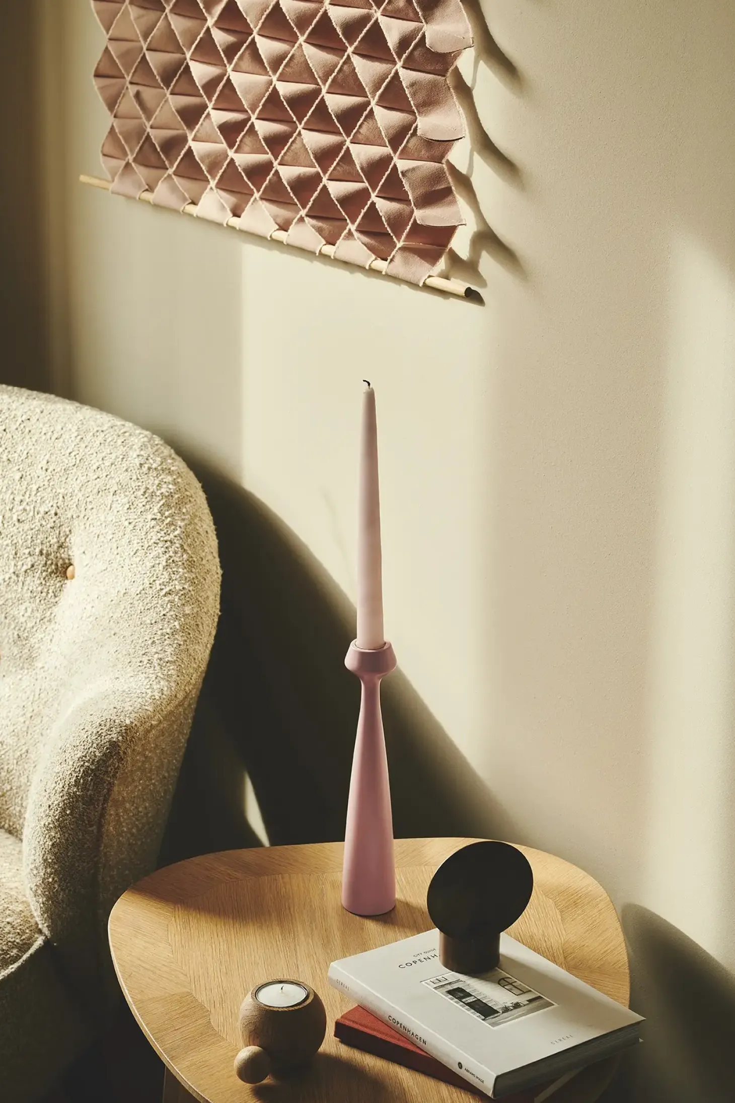 Applicata - Lysestage - Blossom - Tulip - Smoked Oak - Eg - 33,5cm