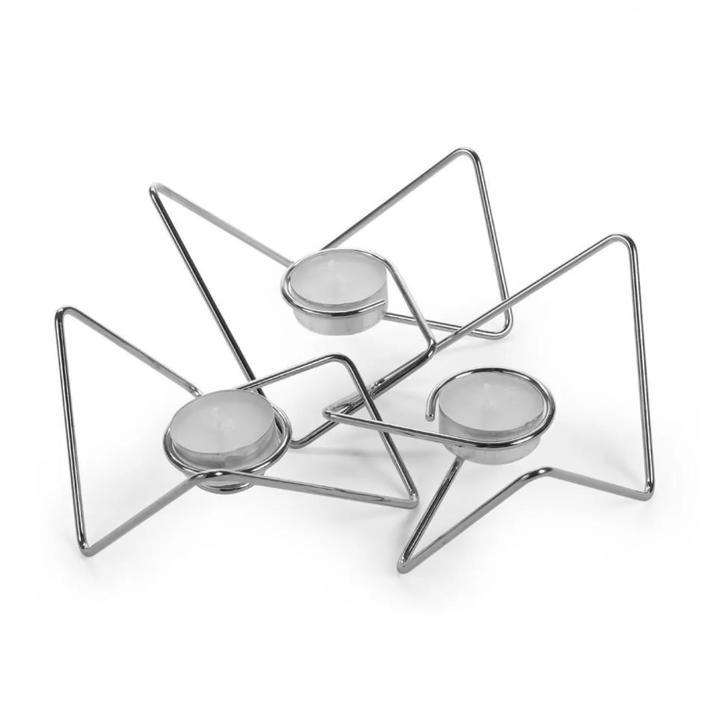 Black+Blum - Triangular "Loop" - Chrome - sæt med 3 stk