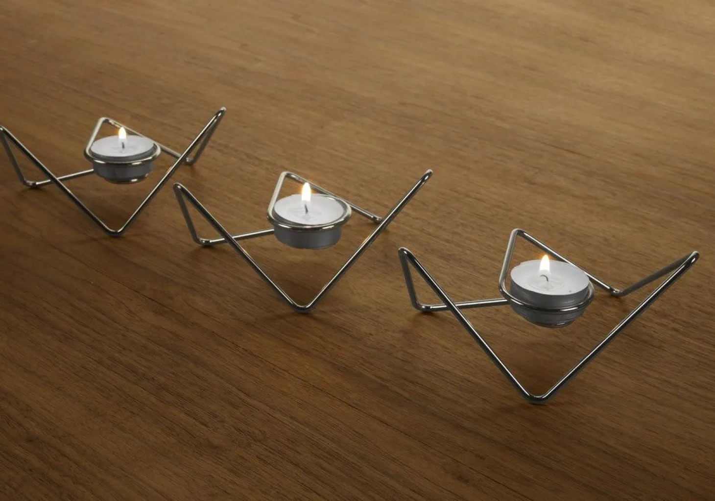Black+Blum - Triangular "Loop" - Chrome - sæt med 3 stk