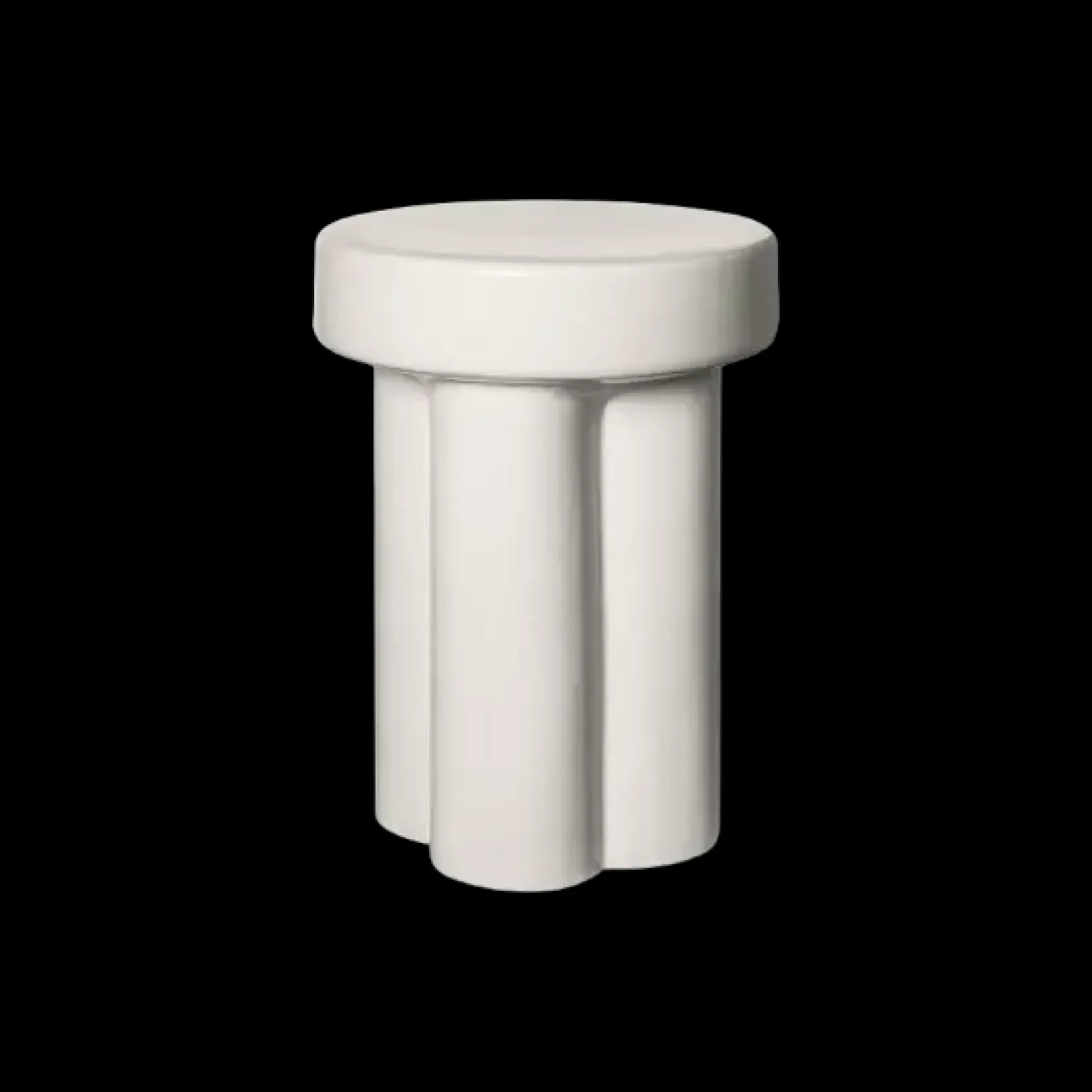 Blomus - Ceramic Stool -TORU- Lily White Shape big
