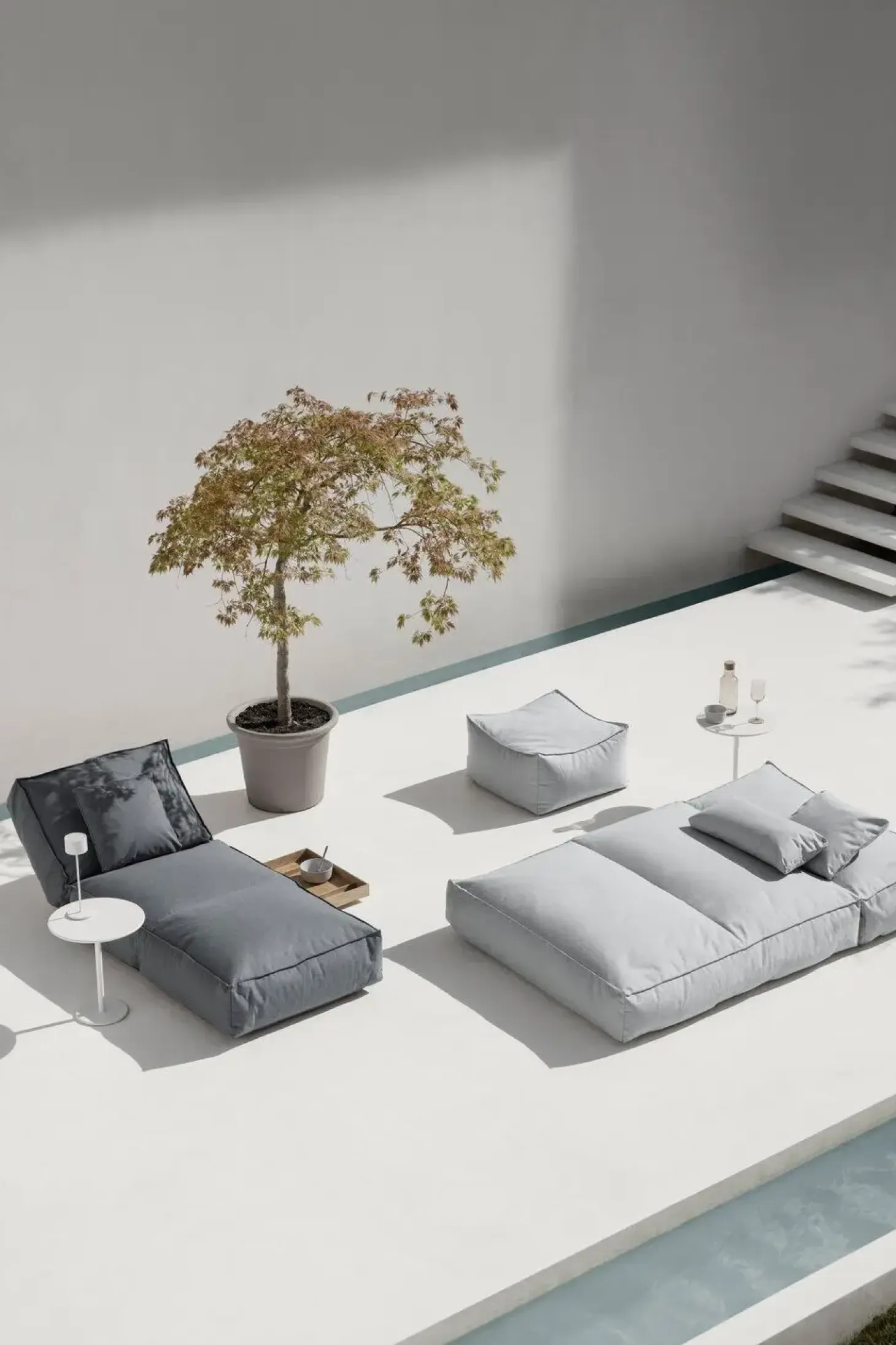 Blomus - Daybed - STAY - Ocean Lyseblå - S - 80x190 cm