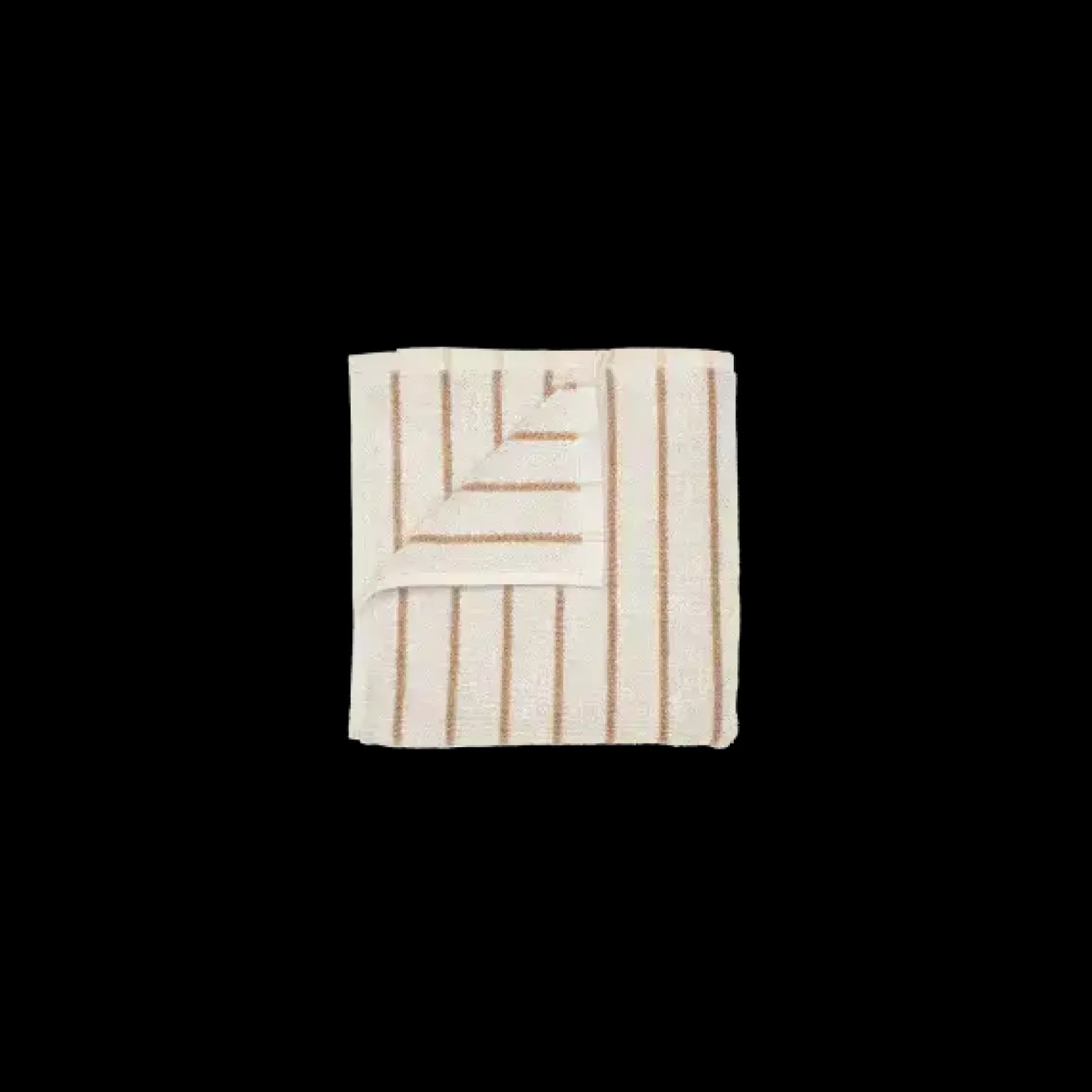 Blomus - Guest towel -ARTO- colour Moonbeam/Amber Brown thin stripes