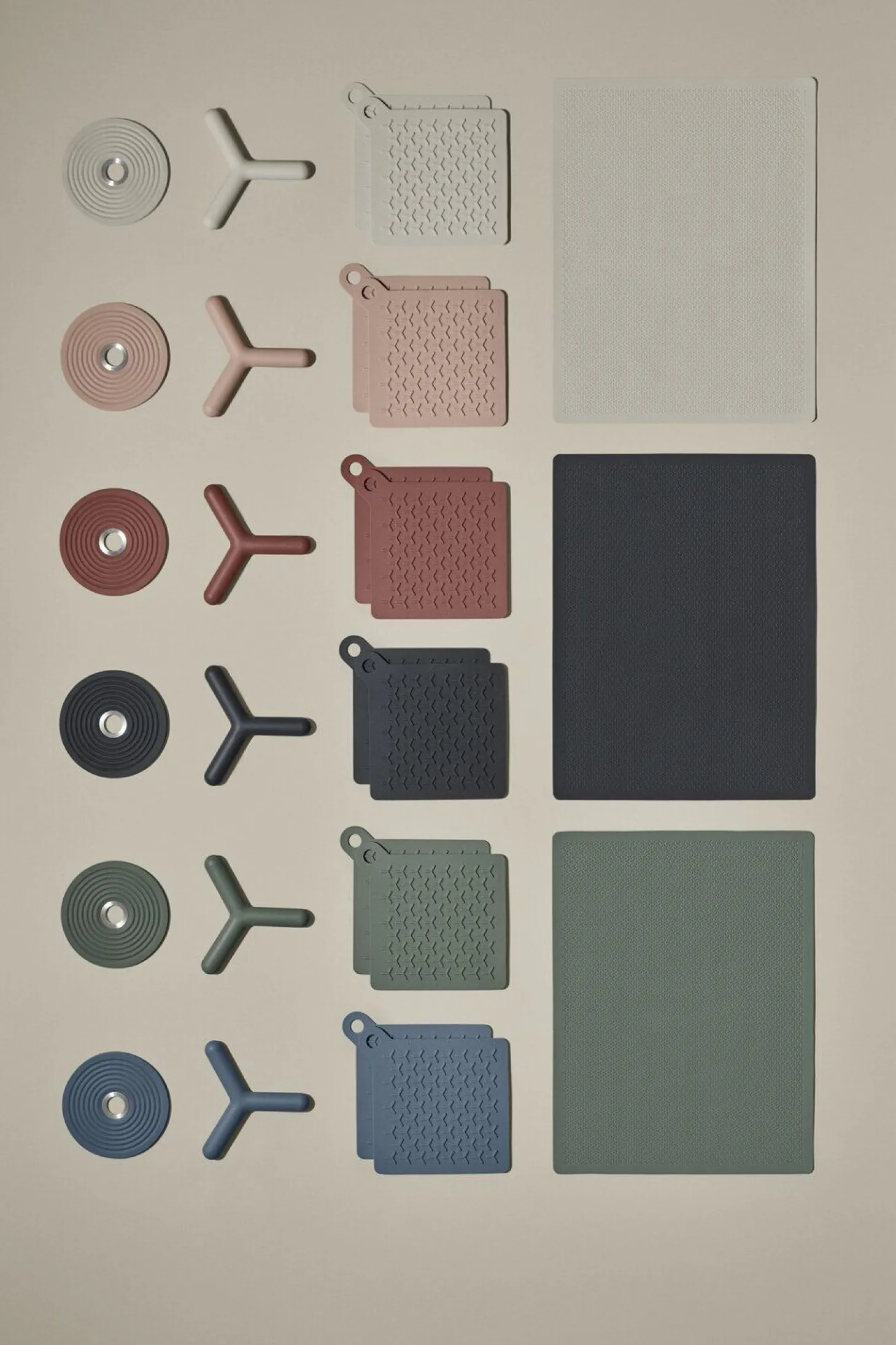 Blomus - OOLONG Bordskåner - Silikone - Beige