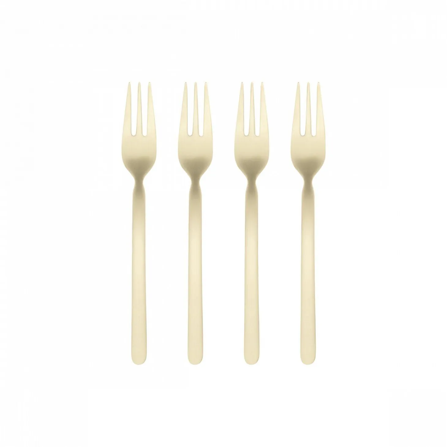 Blomus - Set 4 Cake Forks - STELLA - Champagne