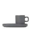 Blomus - Set of 2 Espresso Mugs - Pewter - PILAR