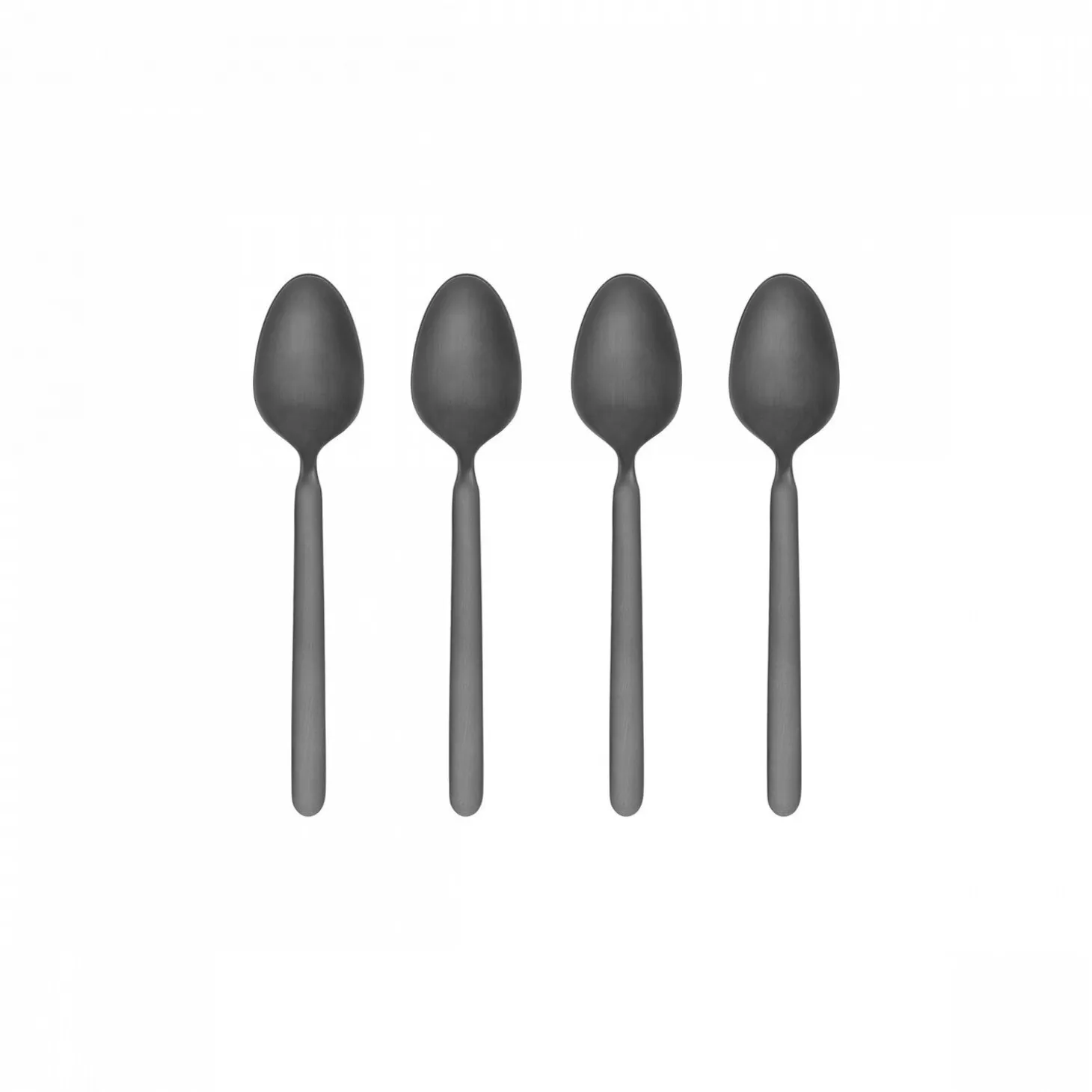 Blomus - Set of 4 Espresso Spoons - STELLA - Black