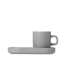 Blomus - Set of 2 Espresso Mugs 4pcs. - Mirage Gray - PILAR