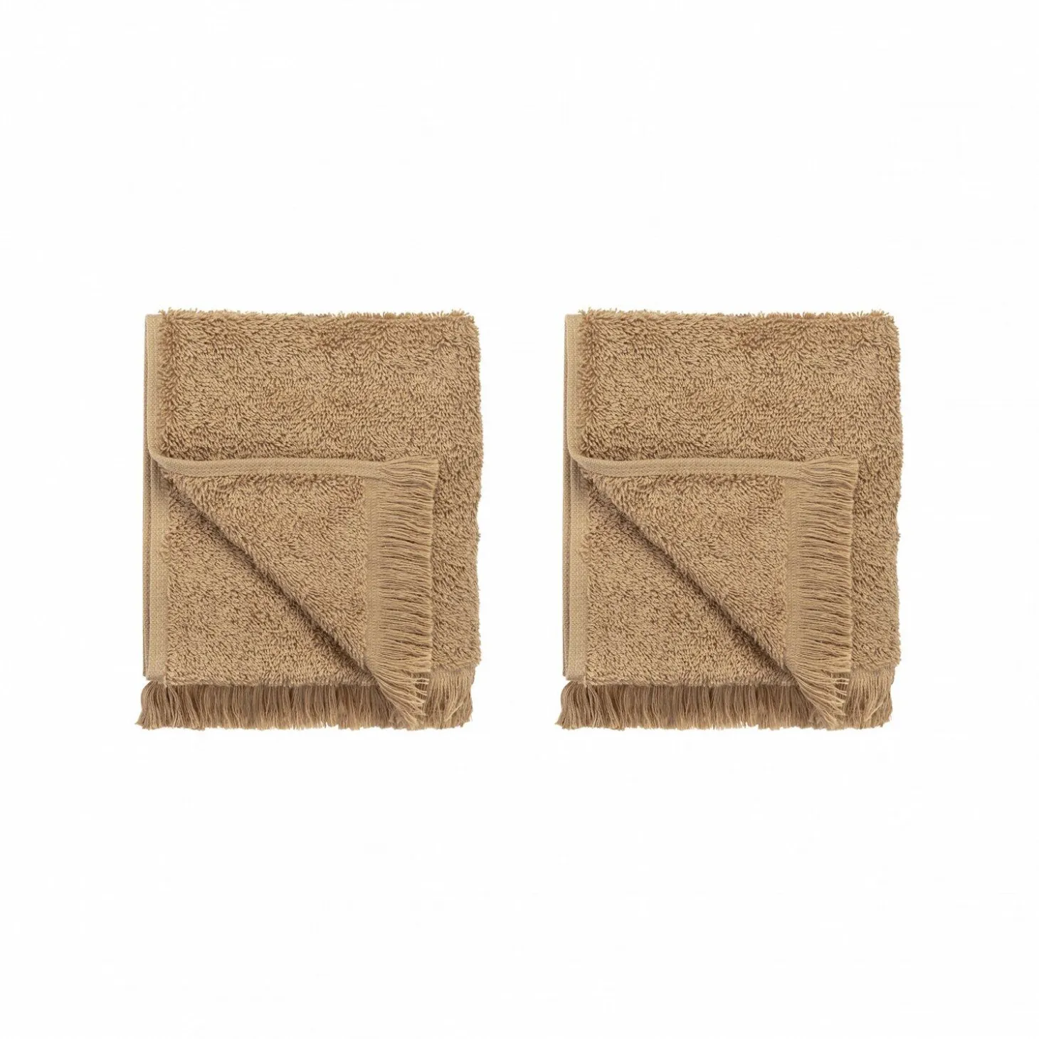 Blomus - Set of 2 Guest Hand Towels - Tan - FRINO