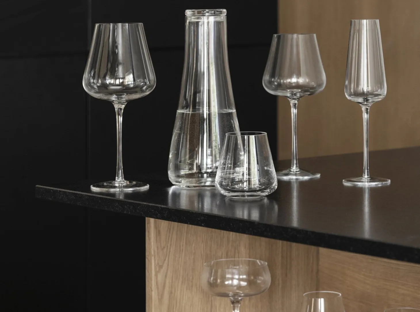 Blomus - Set of 2 White Wine Glasses - Clear Glass - BELO