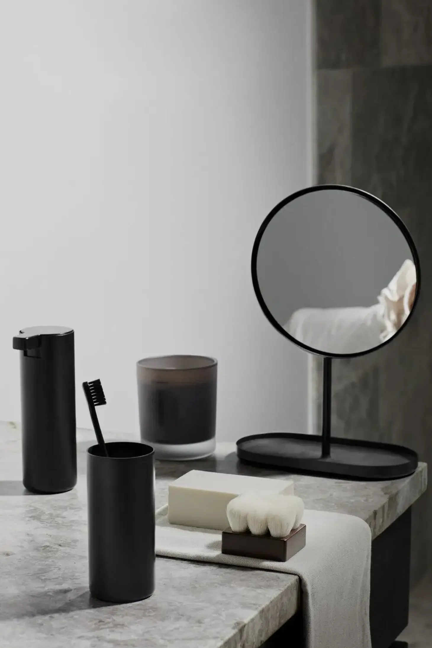 Blomus - Wall-mounted Toilet Brush - Black - MODO