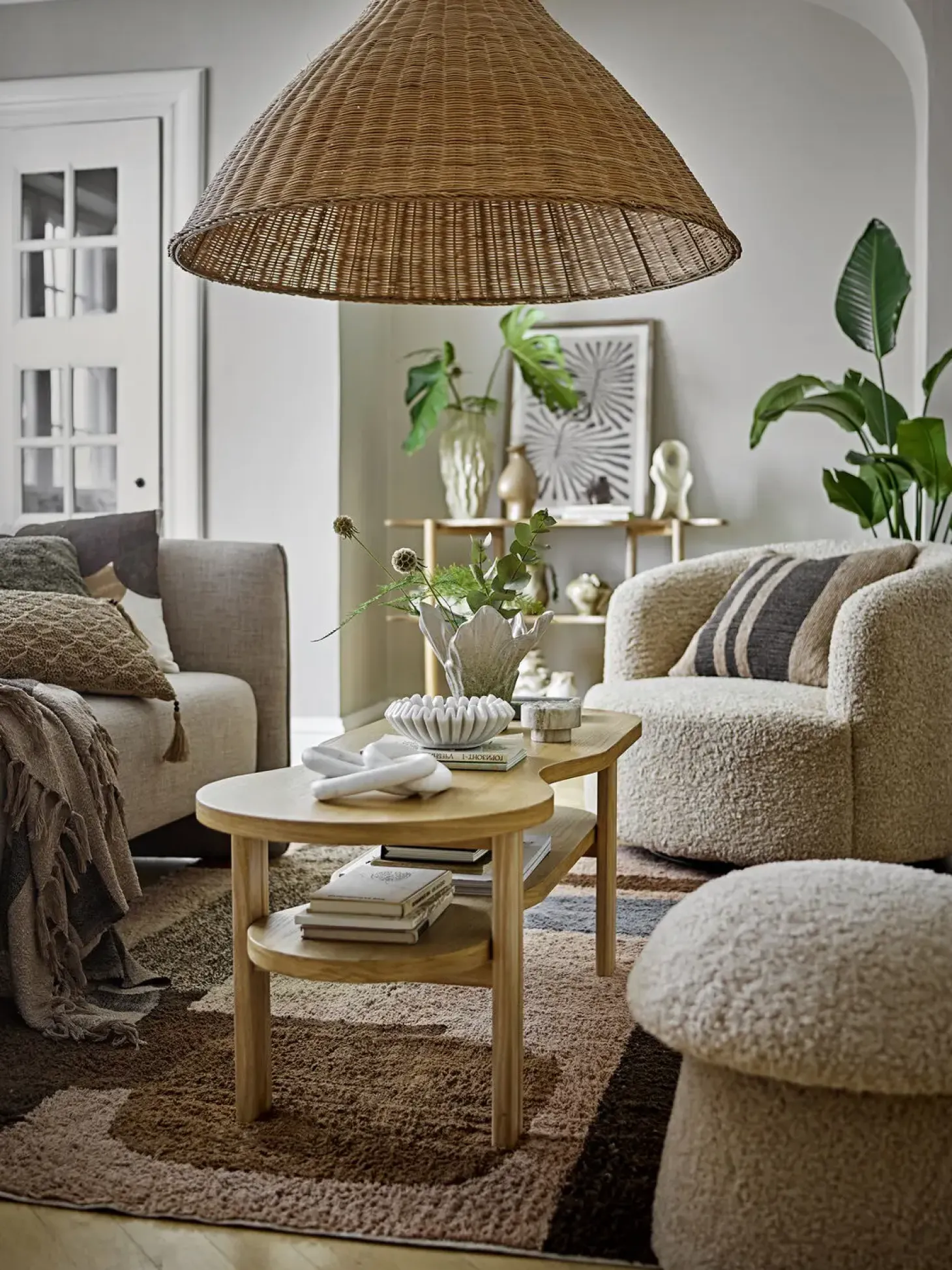 Bloomingville - Bocca Loungestol, Natur, Polyester