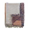 Bloomingville - Clarita Plaid, Orange, Genanvendt Bomuld