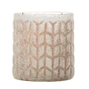 Bloomingville - Esther Fyrfadsstage, Rosa, Genanvendt Glas