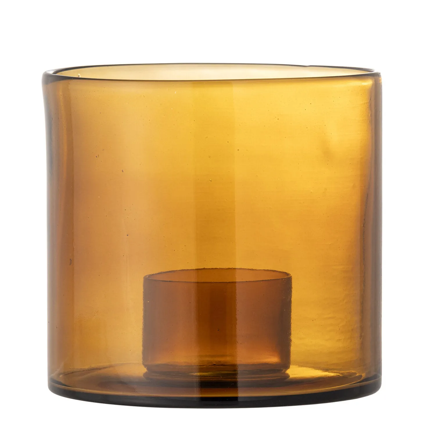 Bloomingville - Kahlah Lysestage, Brun, Genanvendt Glas