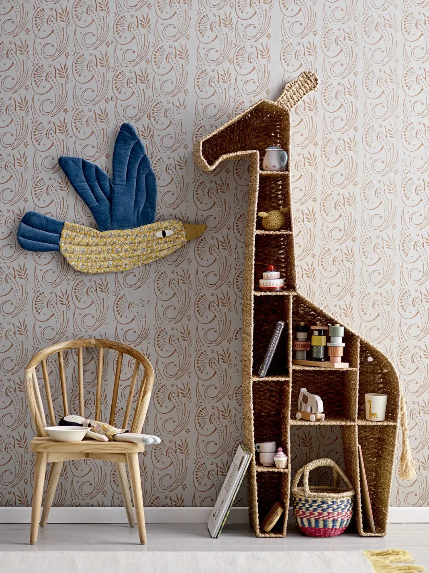 Bloomingville - Kalu Bogreol, Giraf, Natur, Bankuan Grass - 146 cm