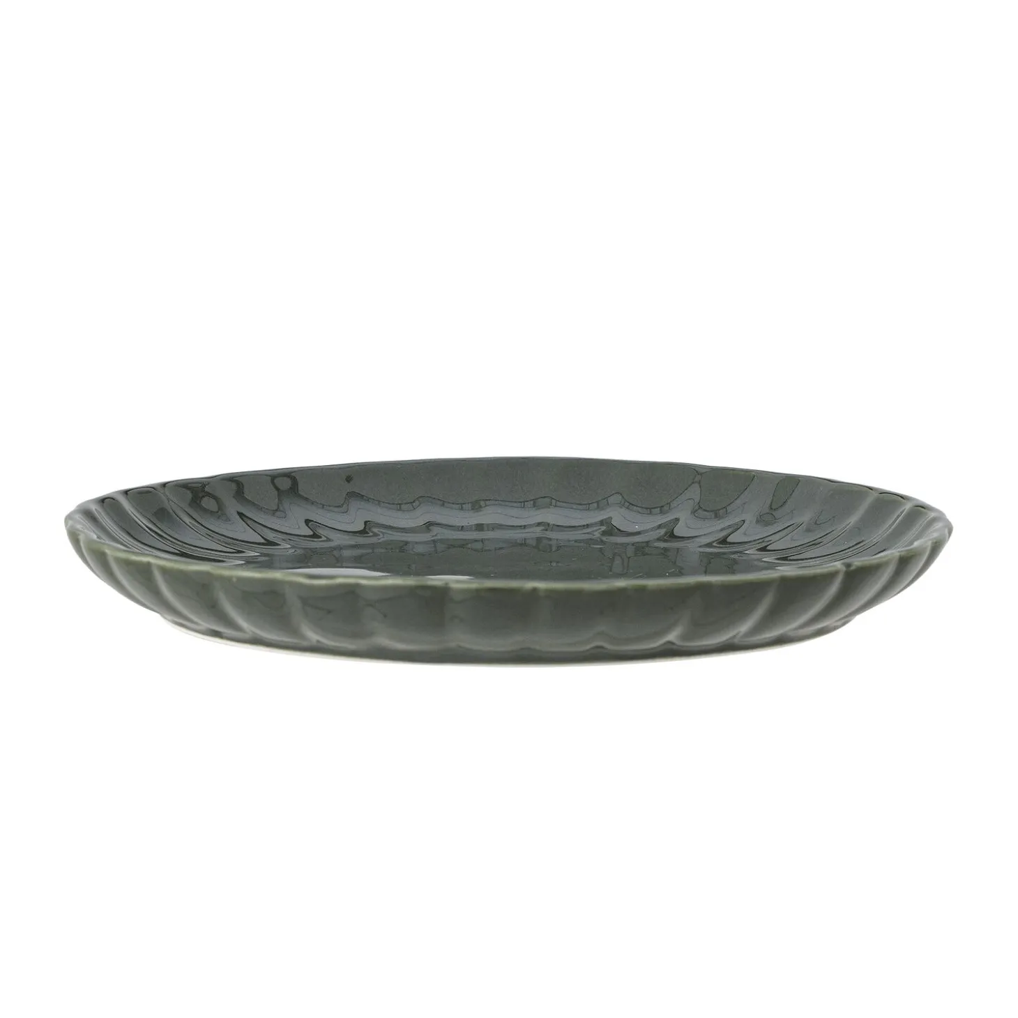 Bloomingville - Latina Tallerken, Grøn, Stentøj