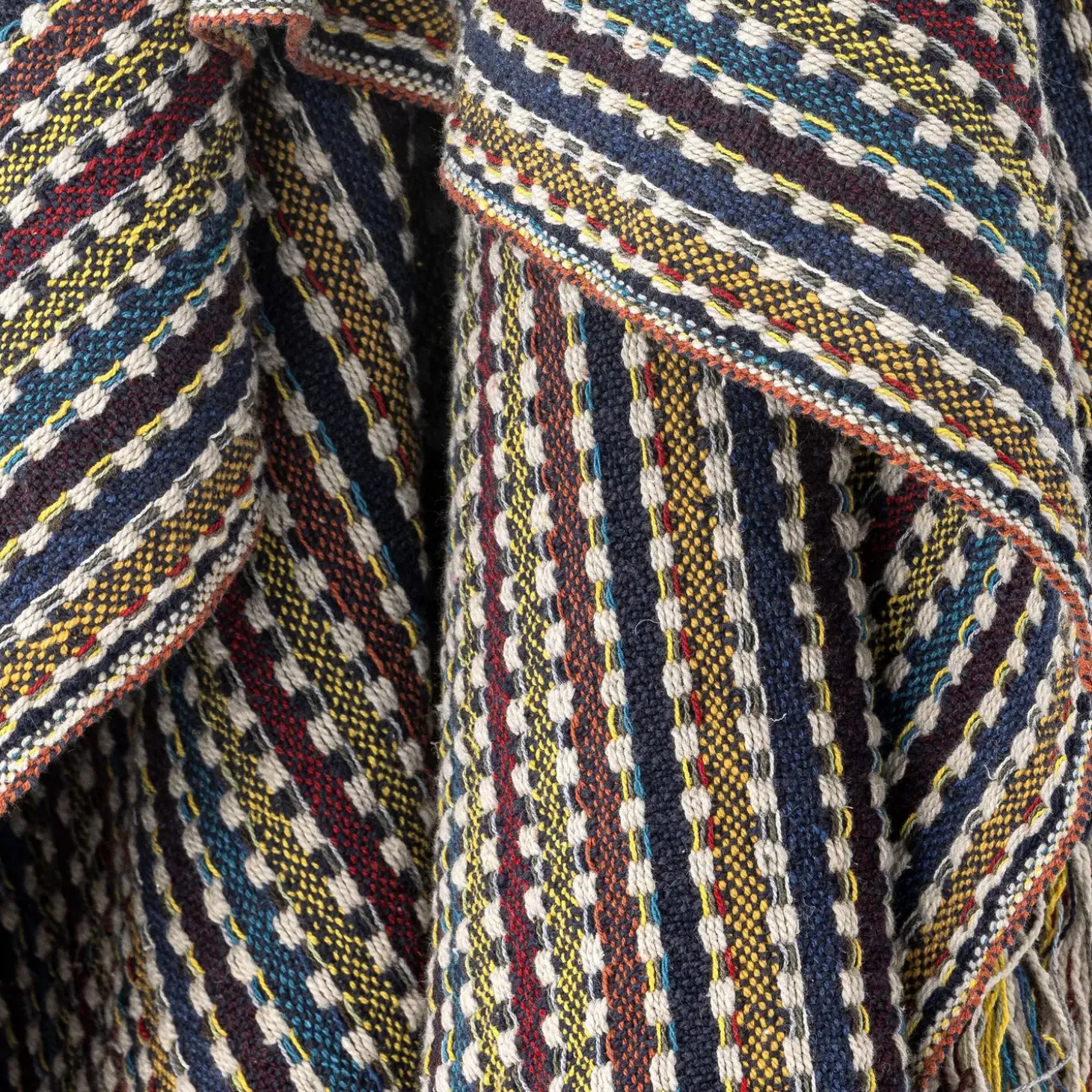Bloomingville - Lazzario Plaid, Blå, Genanvendt Bomuld