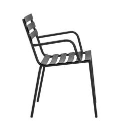 Bloomingville - Monsi Spisestol, Sort, Galvaniseret Metal