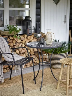 Bloomingville - Monsi Spisestol, Sort, Galvaniseret Metal