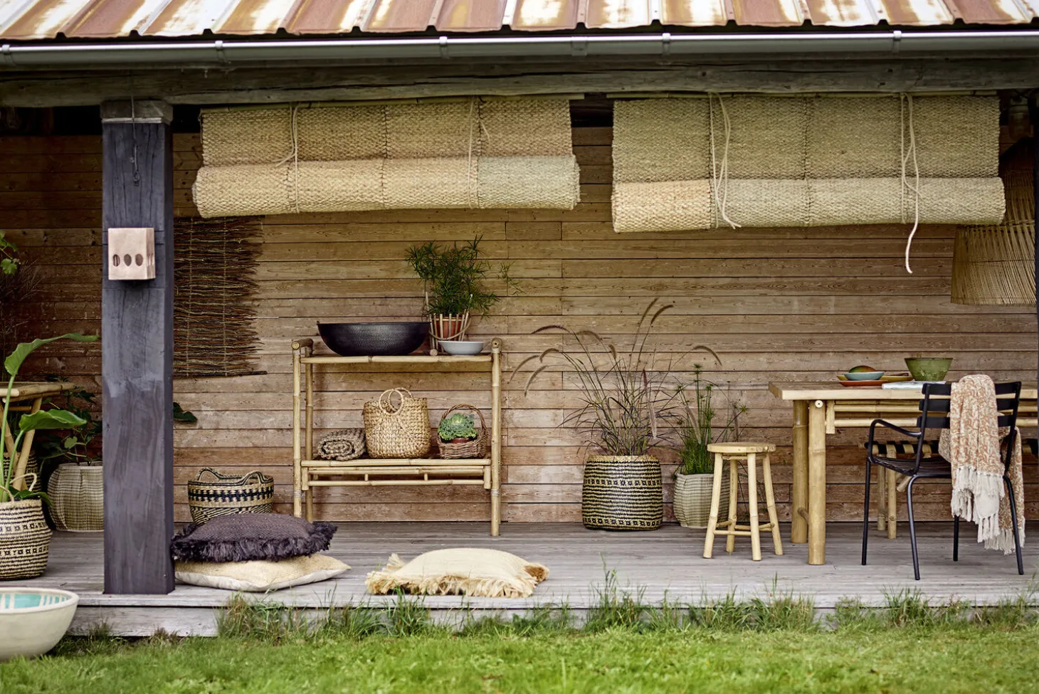 Bloomingville - Monsi Spisestol, Sort, Galvaniseret Metal