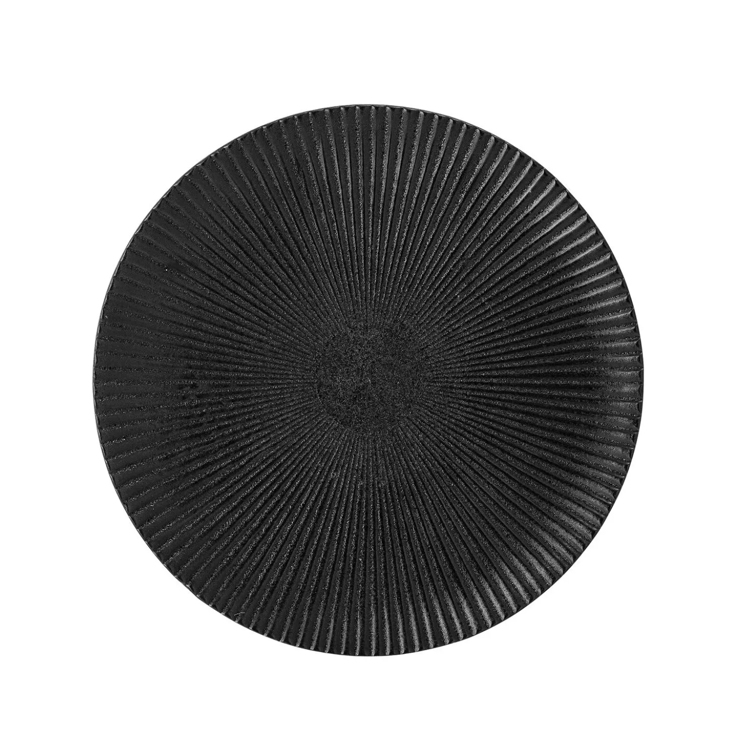 Bloomingville - Neri Tallerken, Sort, Stentøj - ø18 cm