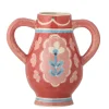 Bloomingville - Odina Vase, Rød, Stentøj