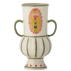 Bloomingville - Odina Vase, Grøn, Stentøj