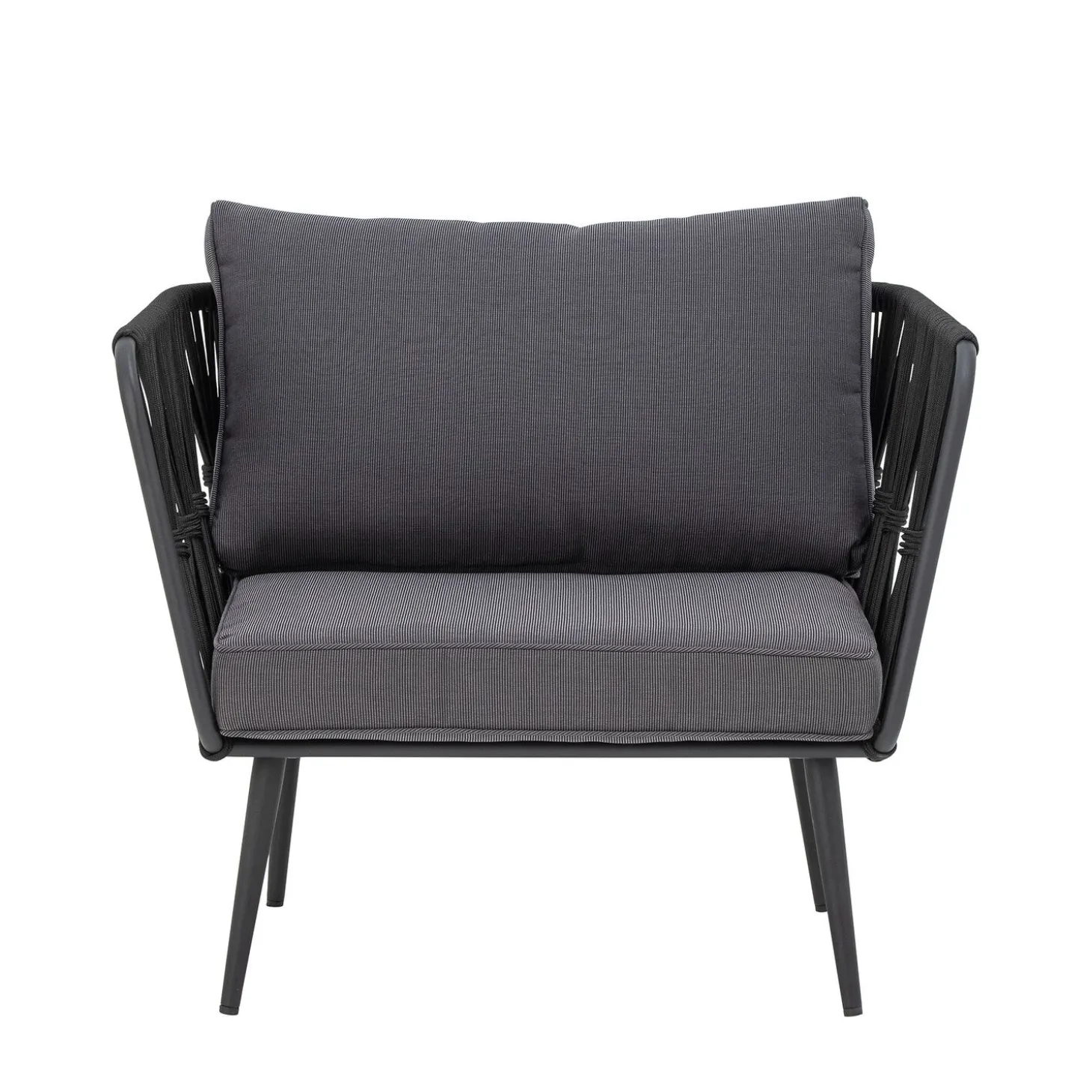Bloomingville - Pavone Lounge Stol, Sort, Metal