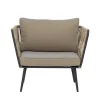 Bloomingville - Pavone Lounge Stol, Brun, Metal