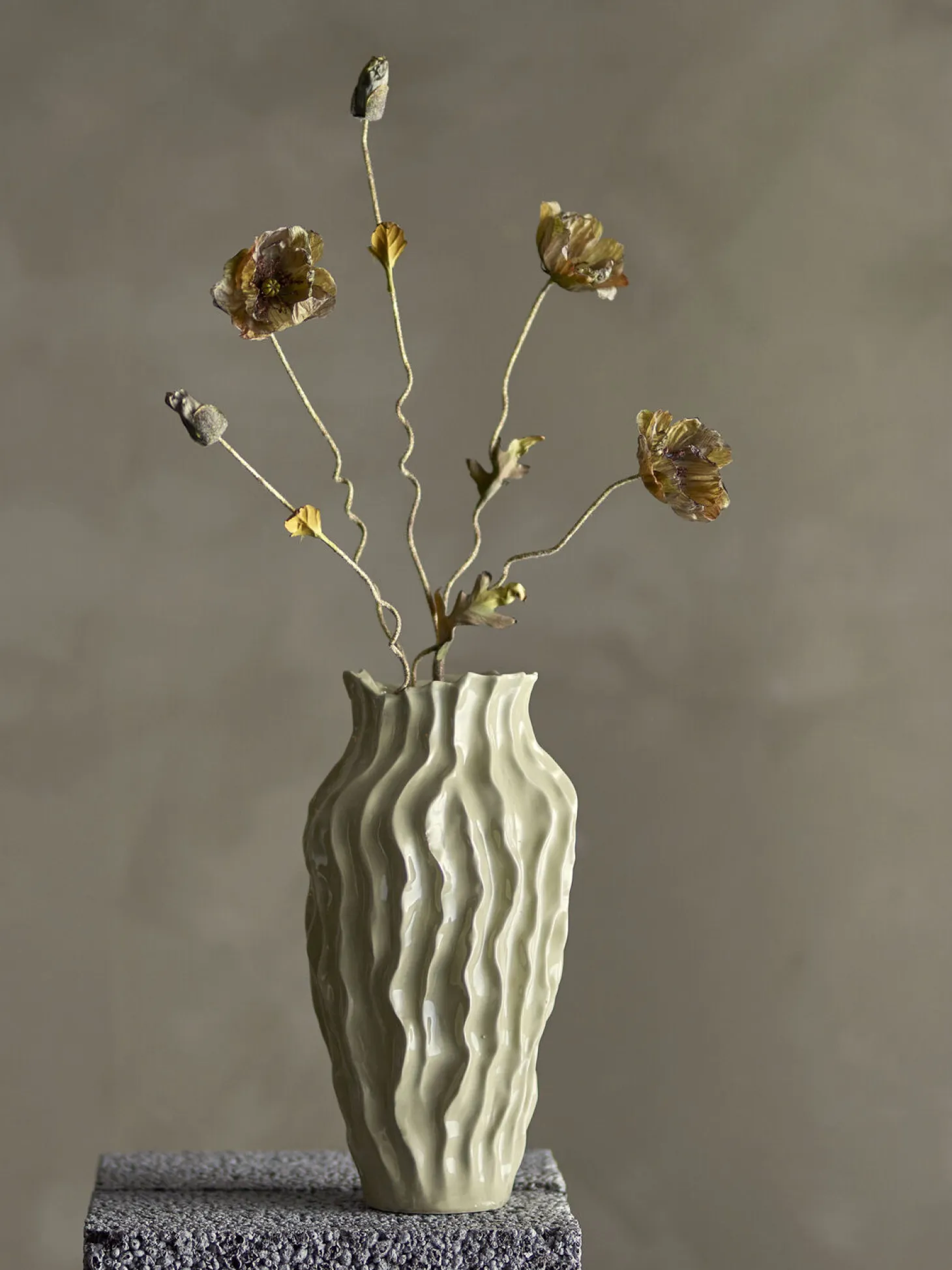 Bloomingville - Poppy Kunstig stilk - Brun, Plastik