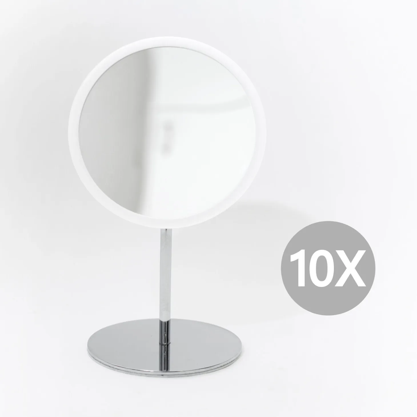 Bosign - Aftageligt Make-up spejl X10 - Bordmodel - Hvid