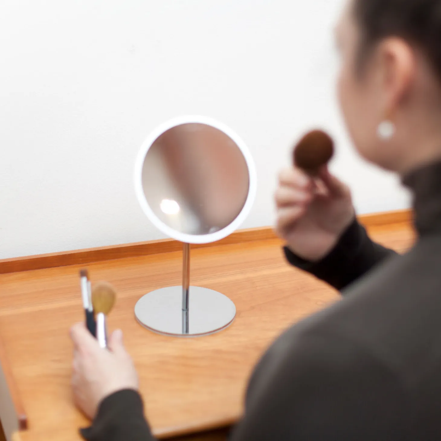 Bosign - Aftageligt Make-up spejl X10 - Bordmodel - Hvid