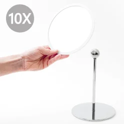 Bosign - Aftageligt Make-up spejl X10 - Bordmodel - Hvid