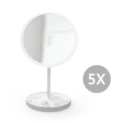 Bosign - Aftageligt Make-up spejl X10. Bordmodel - Hvid