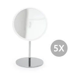 Bosign - Aftageligt Make-up spejl X5. Bordmodel - Hvid